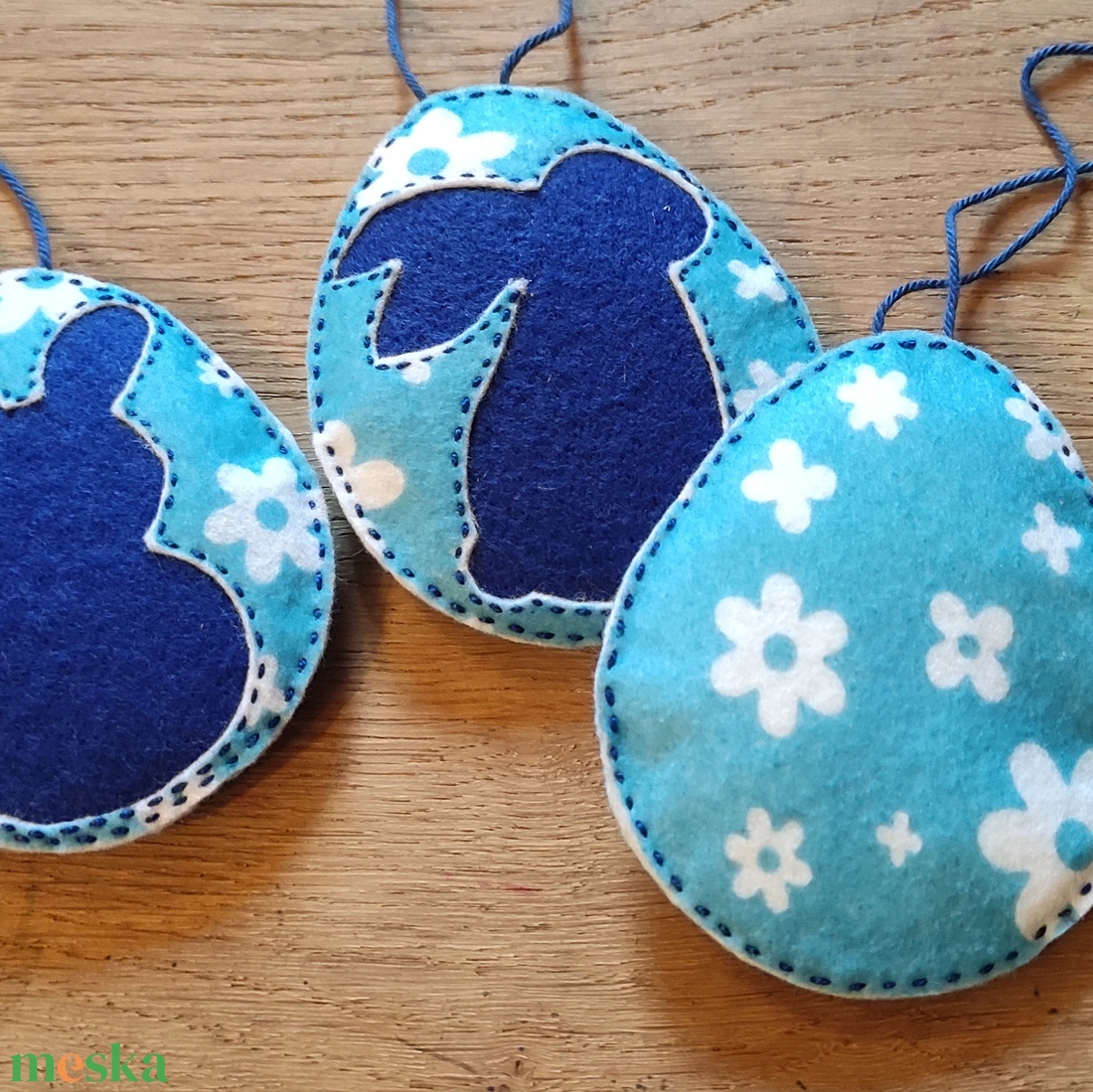 Húsvéti nyuszi tojásfadísz - virágos - otthon & életmód - dekoráció - fali és függő dekoráció - függődísz - Meska.hu