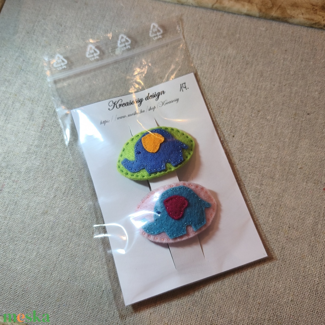 Csitt-csatt hajcsat - fánik (2 db) (17) - ruha & divat - hajdísz & hajcsat - hajdísz - Meska.hu