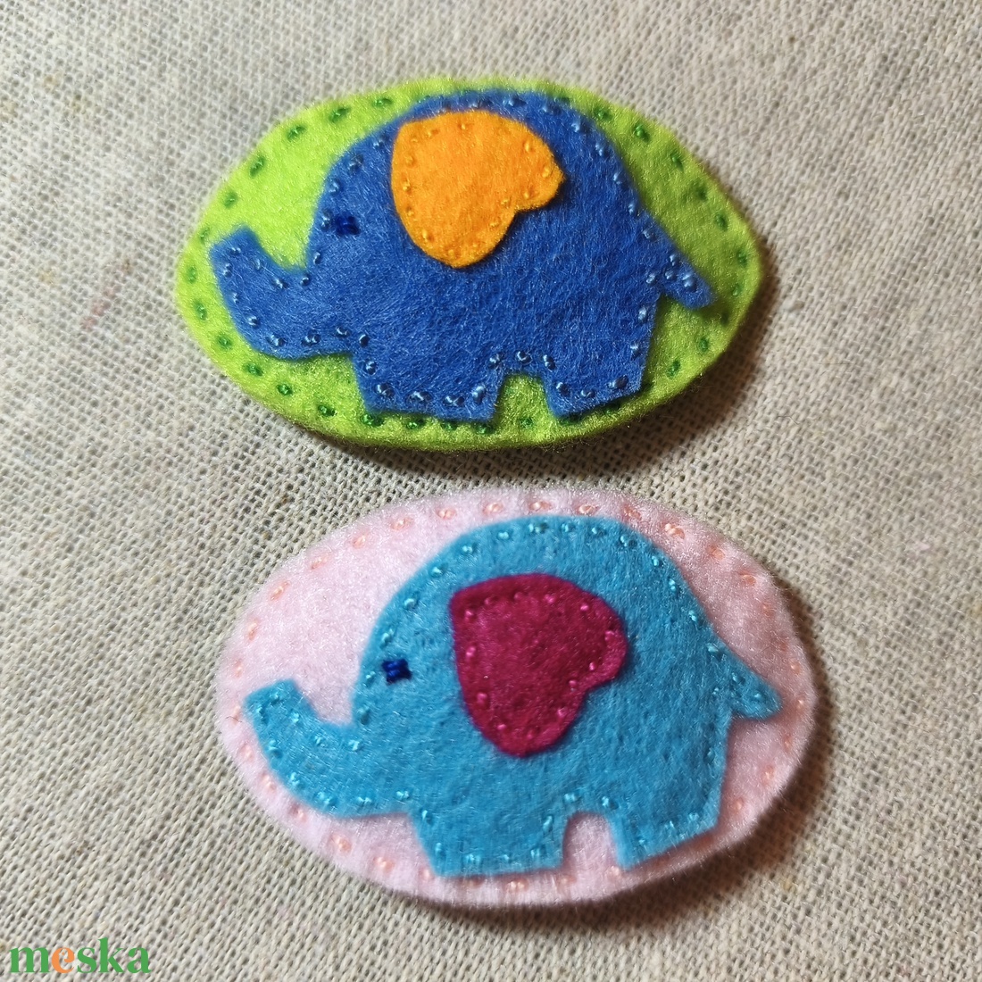 Csitt-csatt hajcsat - fánik (2 db) (17) - ruha & divat - hajdísz & hajcsat - hajdísz - Meska.hu