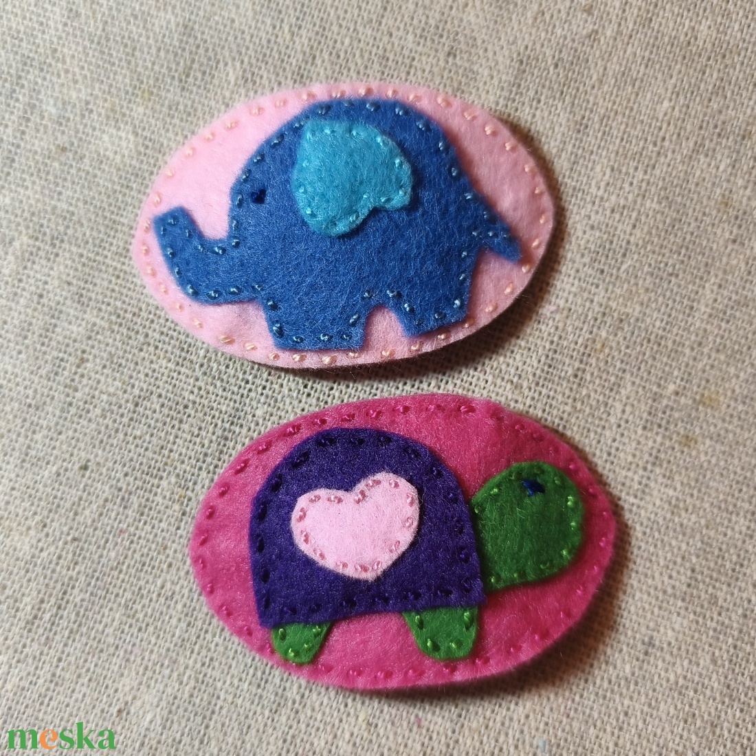 Csitt-csatt hajcsat - állatok (2 db) (19) - ruha & divat - hajdísz & hajcsat - hajdísz - Meska.hu