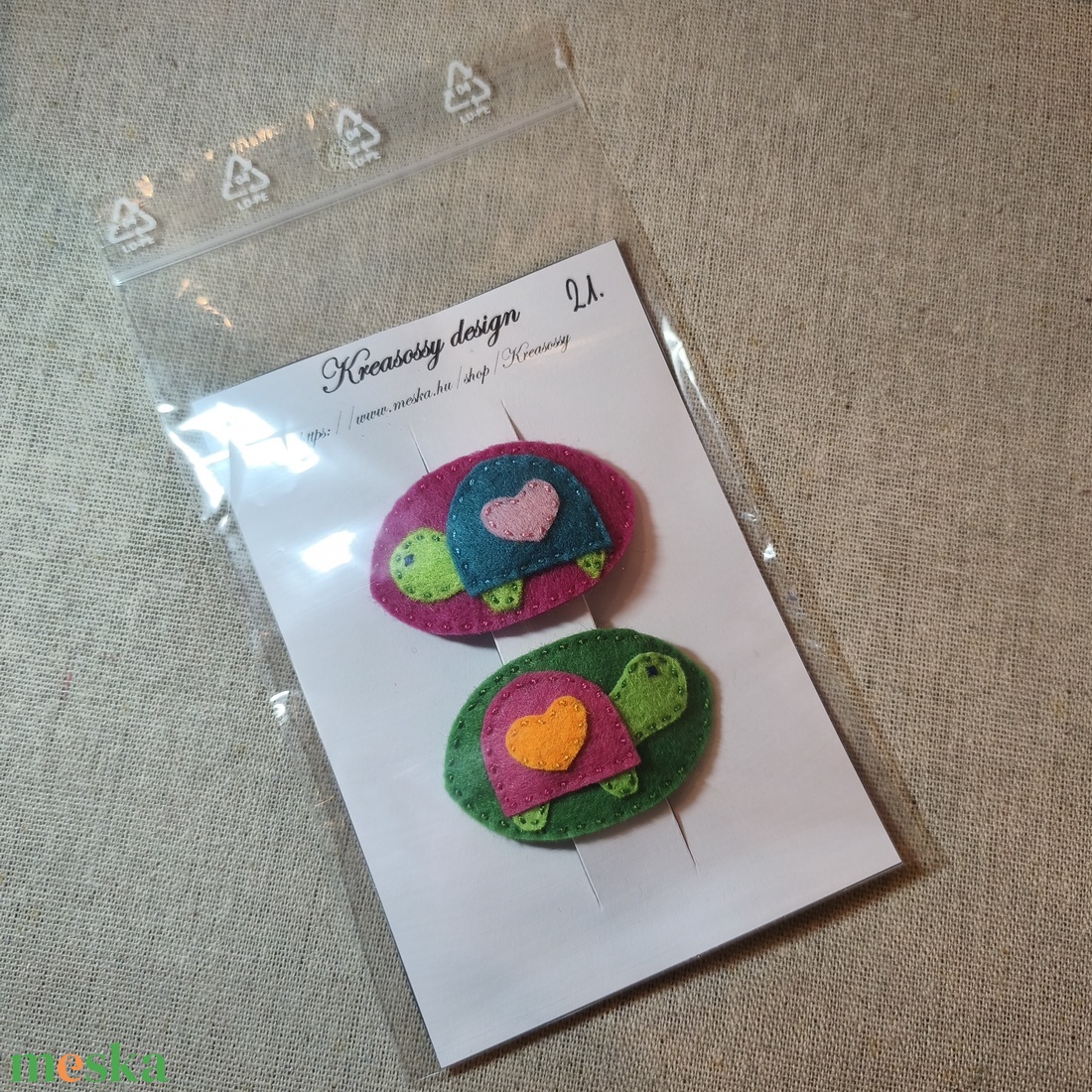 Csitt-csatt hajcsat - tekik (2 db) (21) - ruha & divat - hajdísz & hajcsat - hajdísz - Meska.hu