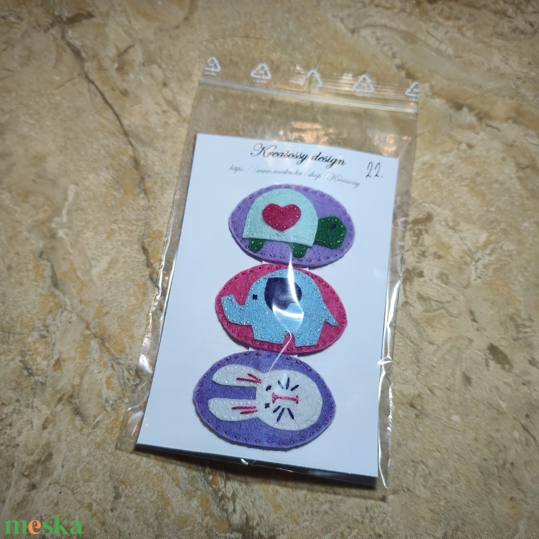 Csitt-csatt hajcsat - állatok (3 db) (18) - ruha & divat - hajdísz & hajcsat - hajdísz - Meska.hu