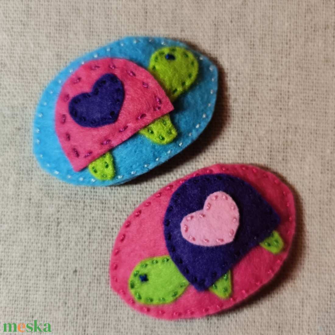 Csitt-csatt hajcsat - tekik (2 db) (21) - ruha & divat - hajdísz & hajcsat - hajdísz - Meska.hu