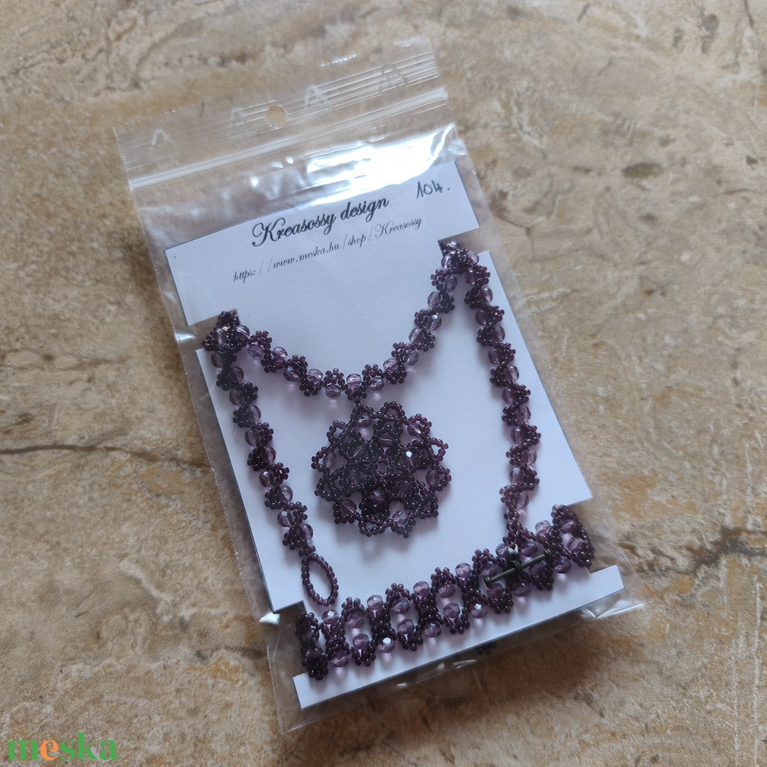 Ametiszt csillogás ékszerszett (104) - ékszer - ékszerszett - Meska.hu