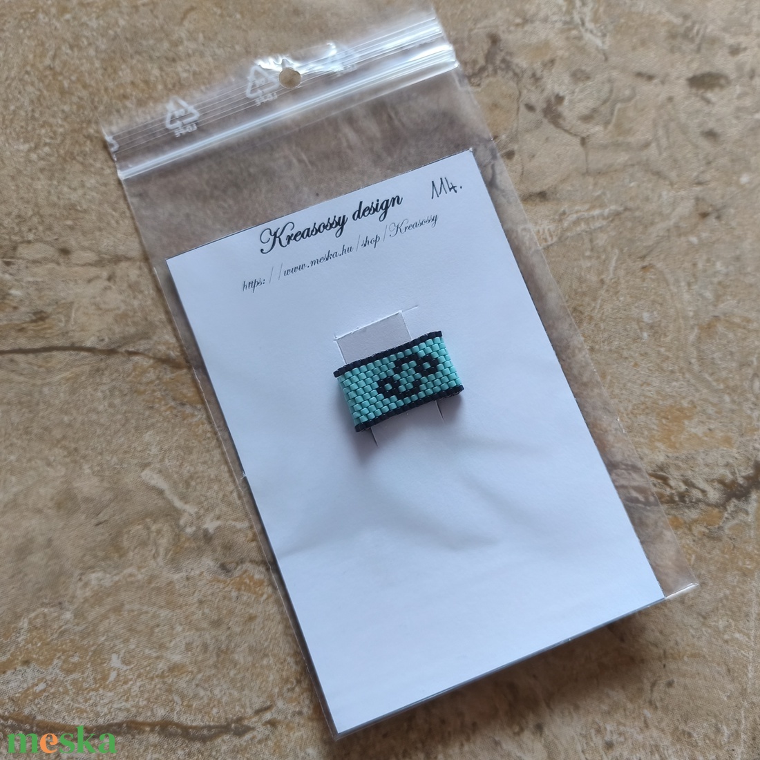 Horoszkópos peyote gyűrű - rák (114) - ékszer - gyűrű - gyöngyös gyűrű - Meska.hu