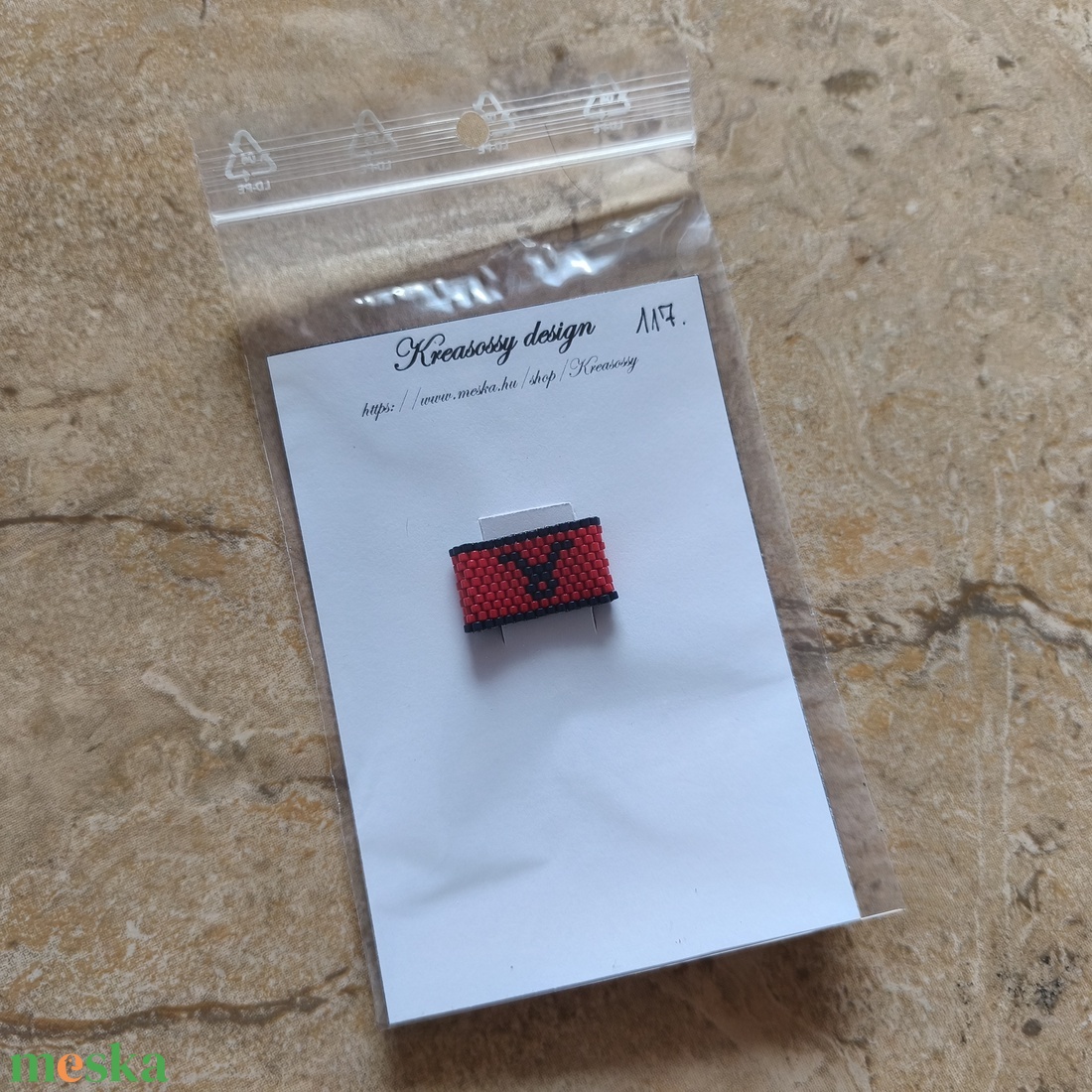 Horoszkópos peyote gyűrű - bika (117) - ékszer - gyűrű - gyöngyös gyűrű - Meska.hu