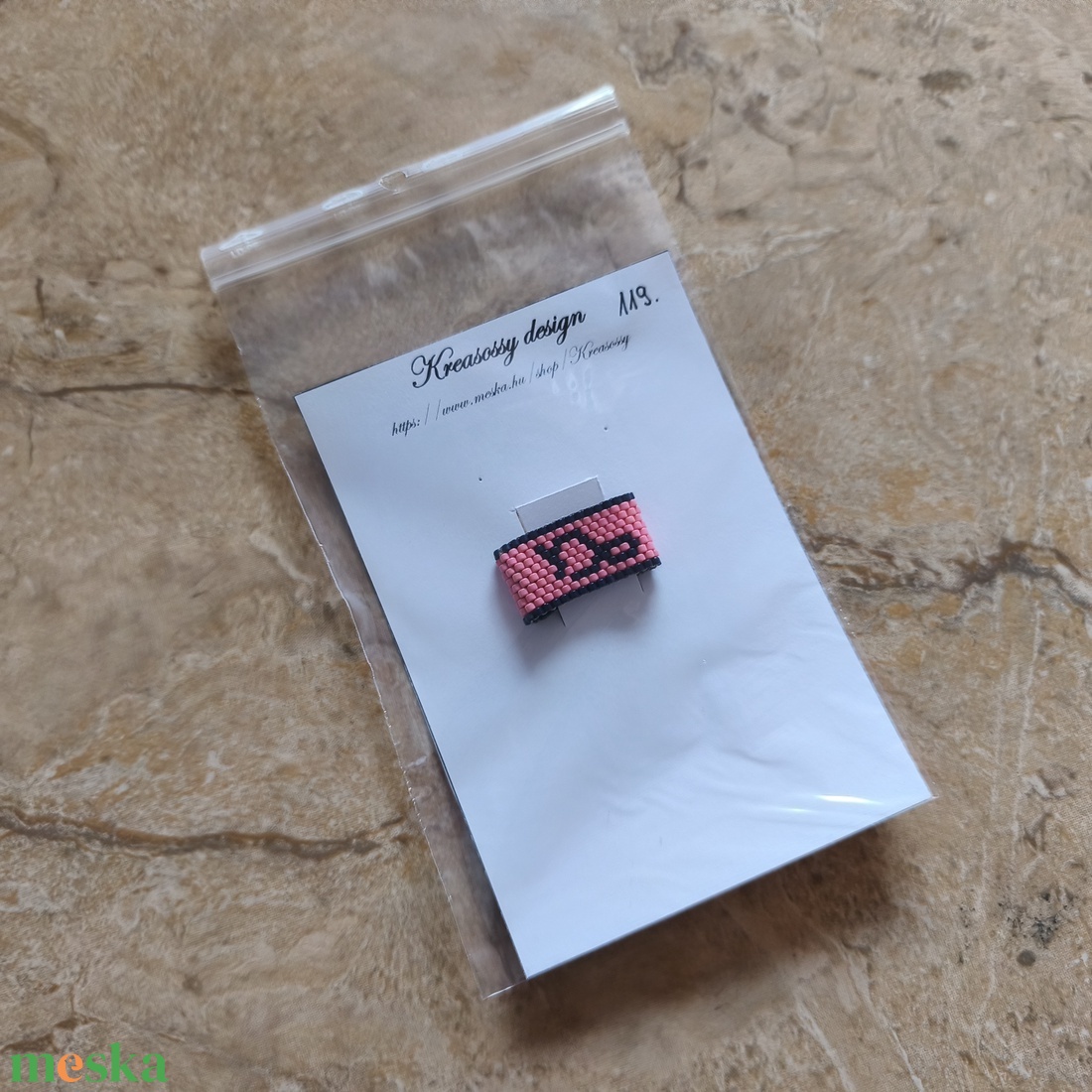 Horoszkópos peyote gyűrű - bak (119) - ékszer - gyűrű - gyöngyös gyűrű - Meska.hu