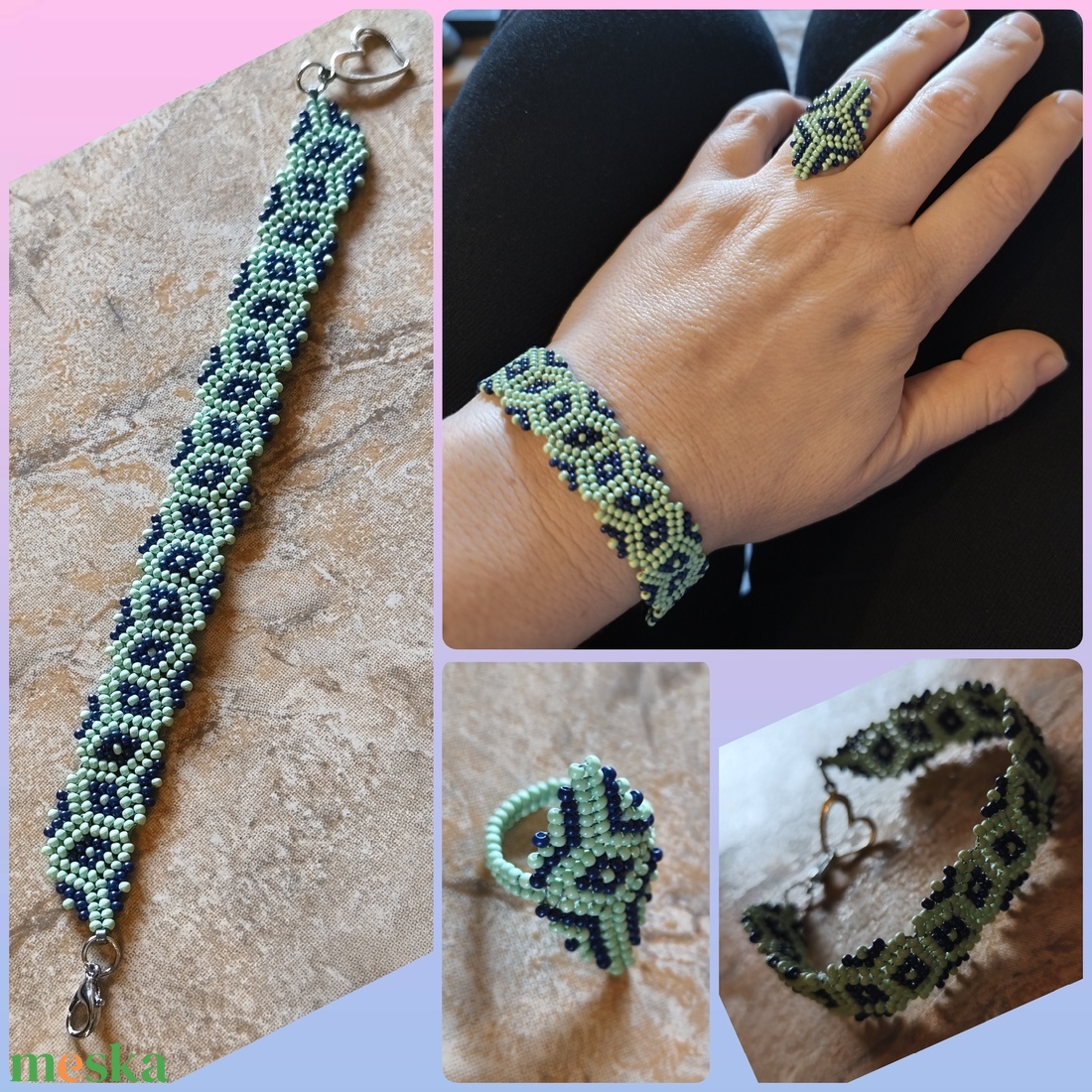 Édes geometria kollekció (121) - ékszer - ékszerszett - Meska.hu