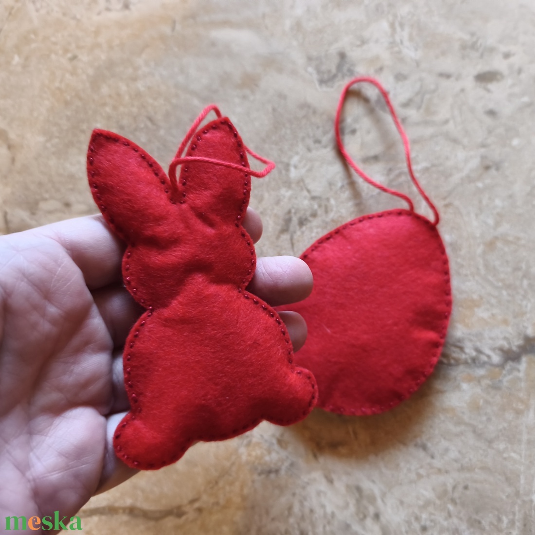 Húsvéti nyuszi tojásfadísz - nyuszi és tulipános tojás - otthon & életmód - dekoráció - fali és függő dekoráció - függődísz - Meska.hu