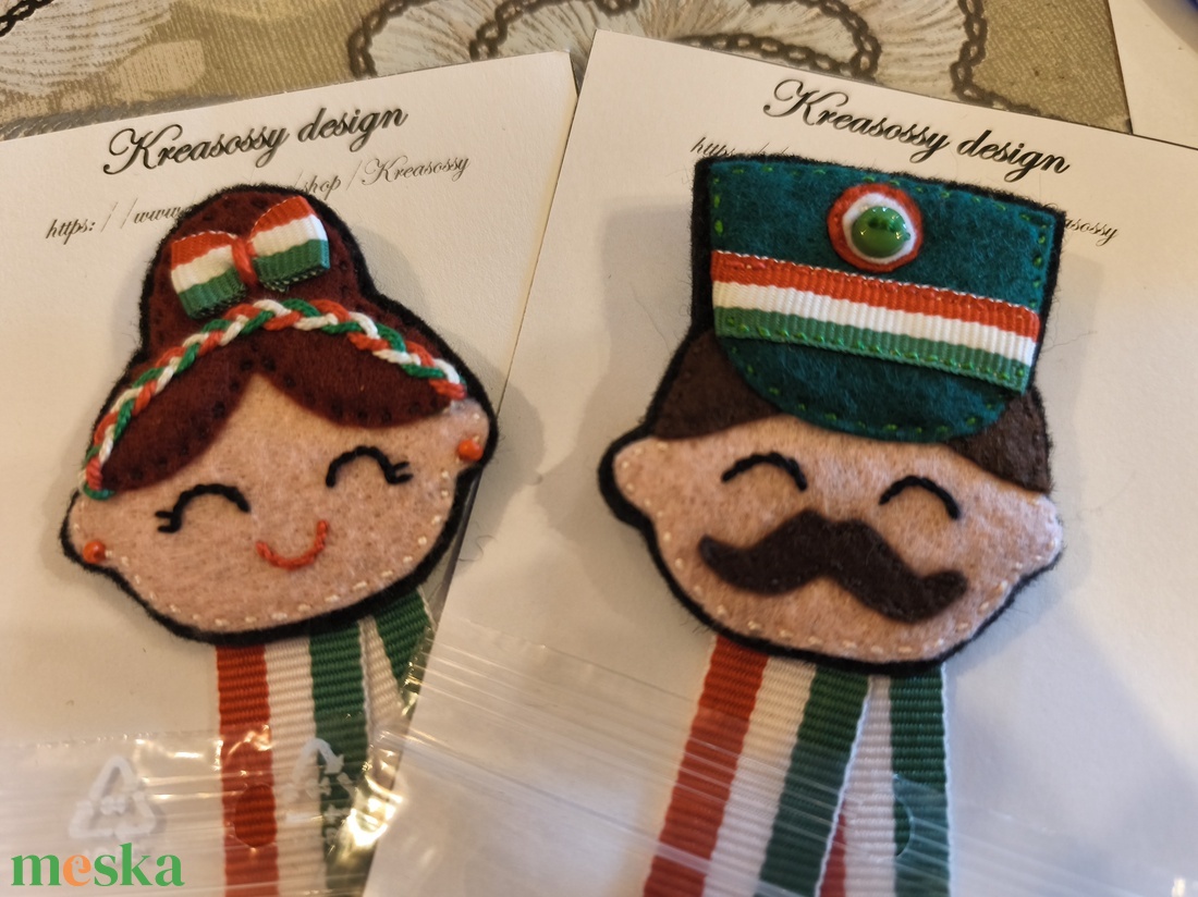 Kokárda huszár/menyecske - ékszer - kitűző és bross - Meska.hu