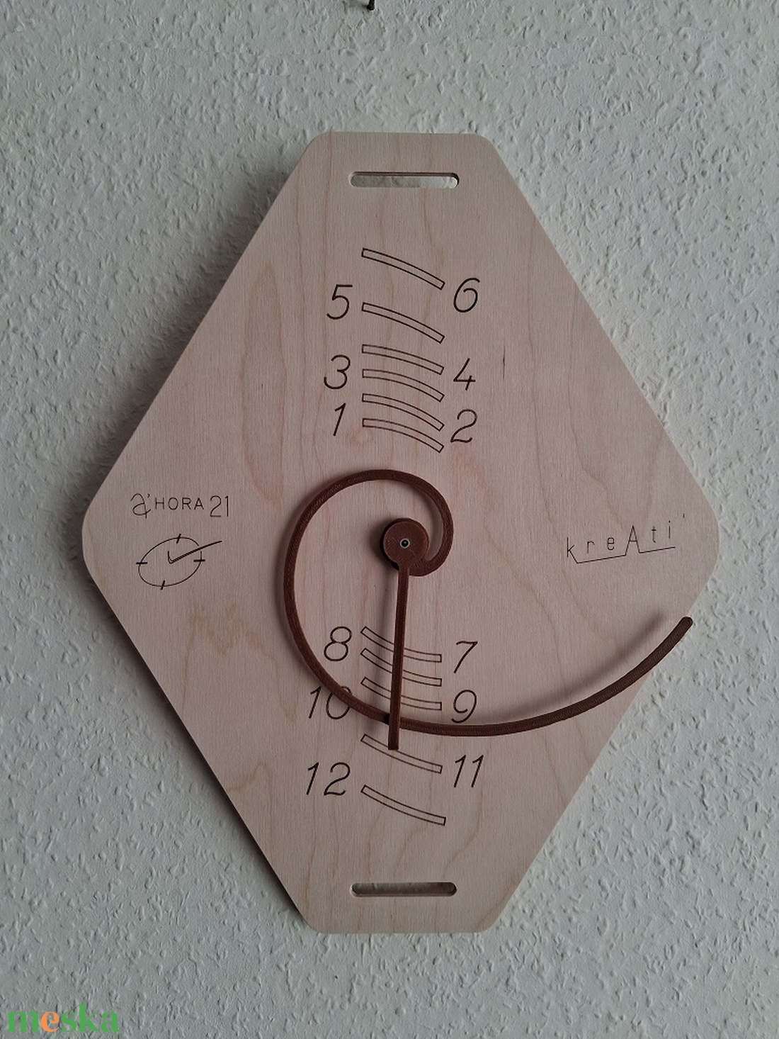 Fibonacci2 óra, nagyméretű - /Ahora sorozat 21/ - otthon & életmód - dekoráció - fali és függő dekoráció - falióra & óra - Meska.hu