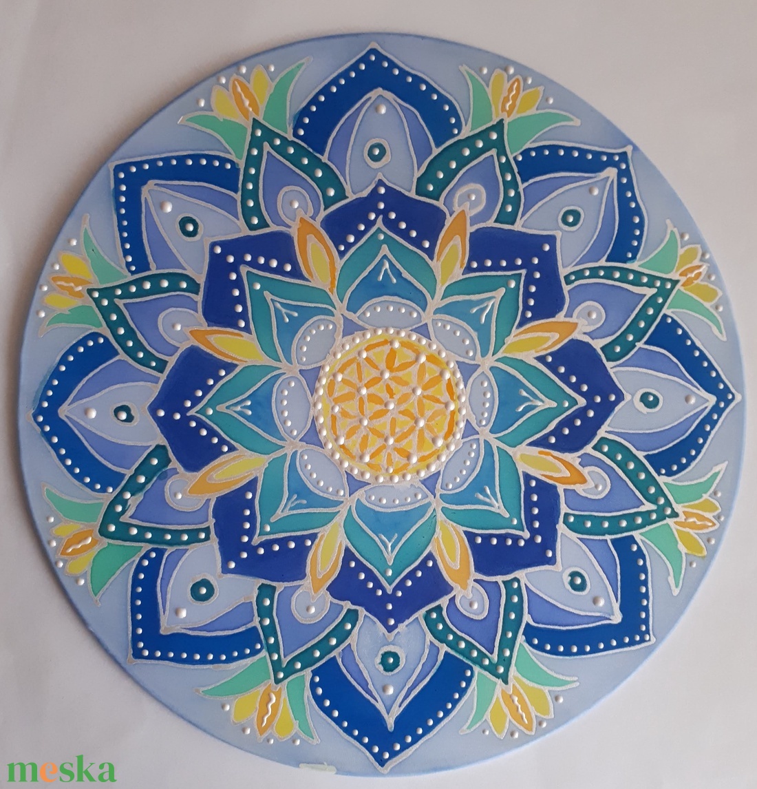 Harmónia - selyemkép mandala - otthon & életmód - dekoráció - spiritualitás - mandala - Meska.hu
