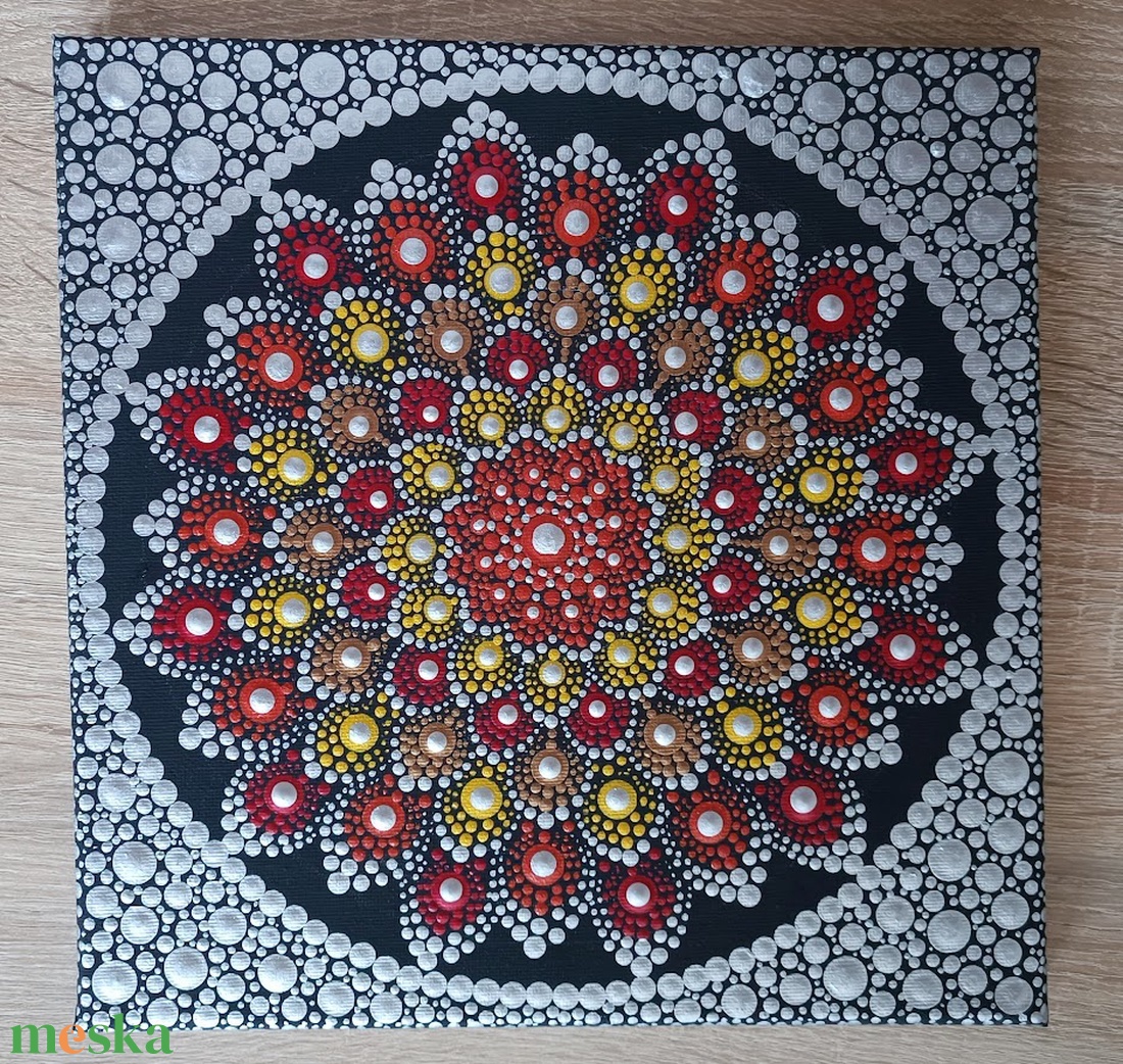 Krizantém - pontozott mandala - otthon & életmód - dekoráció - spiritualitás - mandala - Meska.hu Krizantém - pontozott mandala - otthon & életmód - dekoráció - spiritualitás - mandala - Meska.hu