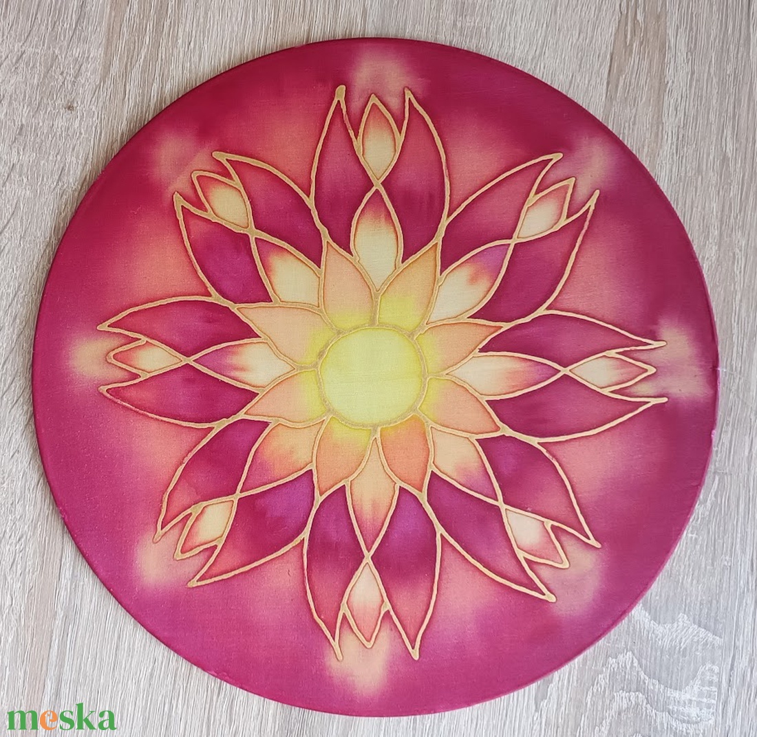 Tűzvarázs - selyemkép mandala - otthon & életmód - dekoráció - spiritualitás - mandala - Meska.hu