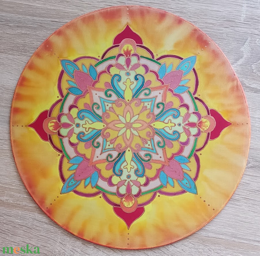 Gazdagság - selyemkép mandala - otthon & életmód - dekoráció - spiritualitás - mandala - Meska.hu