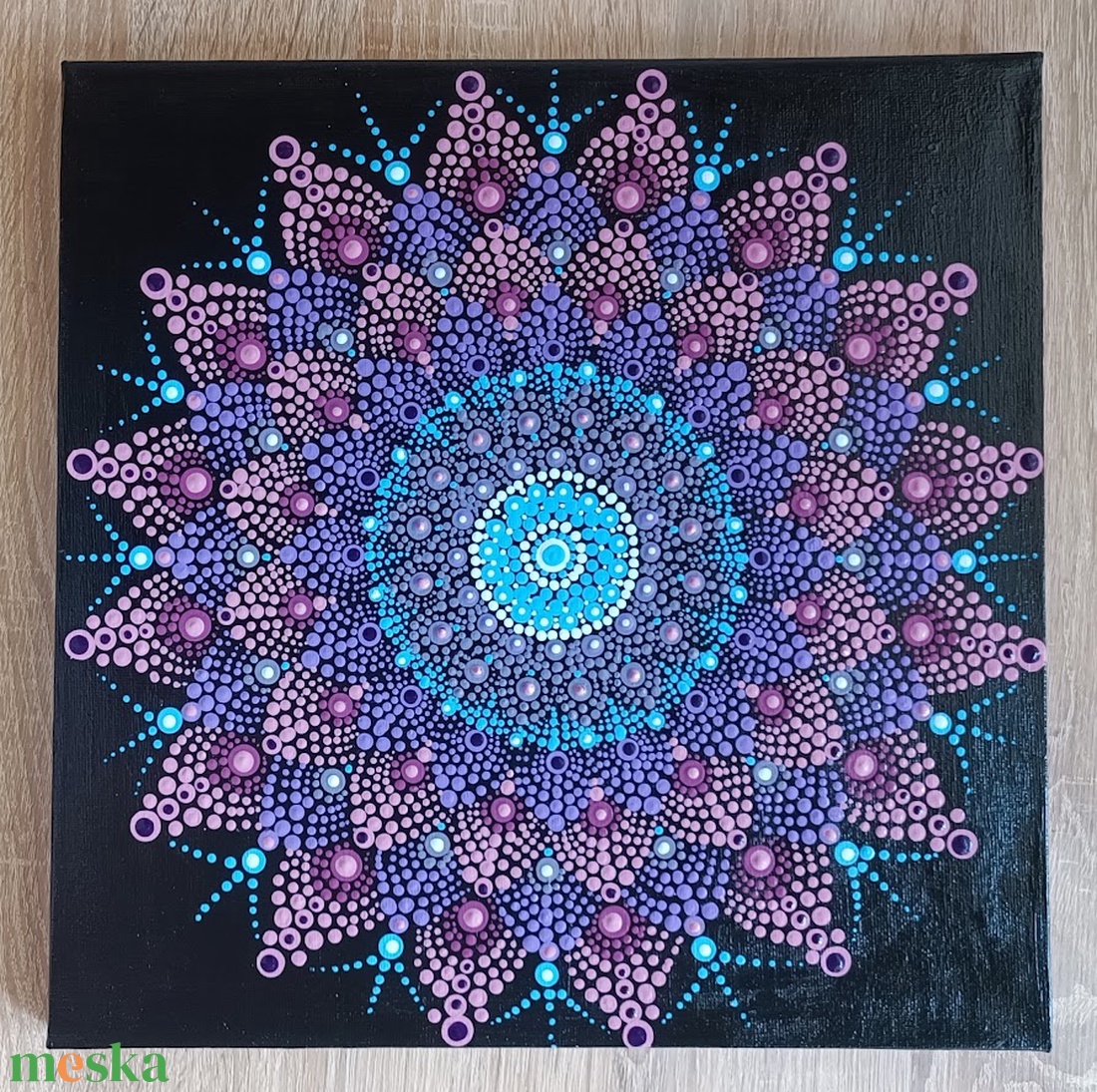 Mandalavirág - Pontozott mandala - otthon & életmód - dekoráció - spiritualitás - mandala - Meska.hu