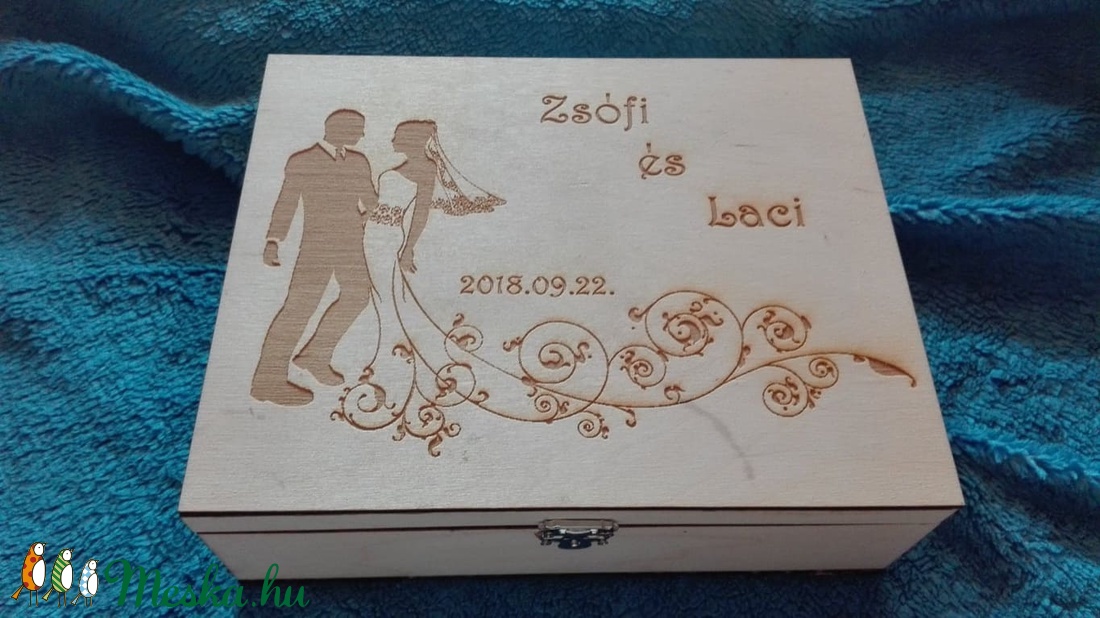 12 rekeszes teás doboz egyedi mintával -  - Meska.hu