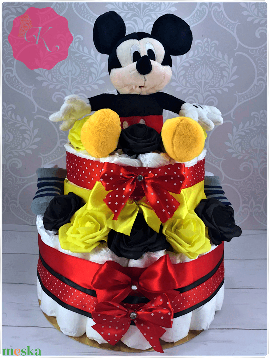 Mickey egér pelenkatorta kisfiúknak - játék & sport - babalátogató ajándékcsomag - Meska.hu Mickey egér pelenkatorta kisfiúknak - játék & sport - babalátogató ajándékcsomag - Meska.hu