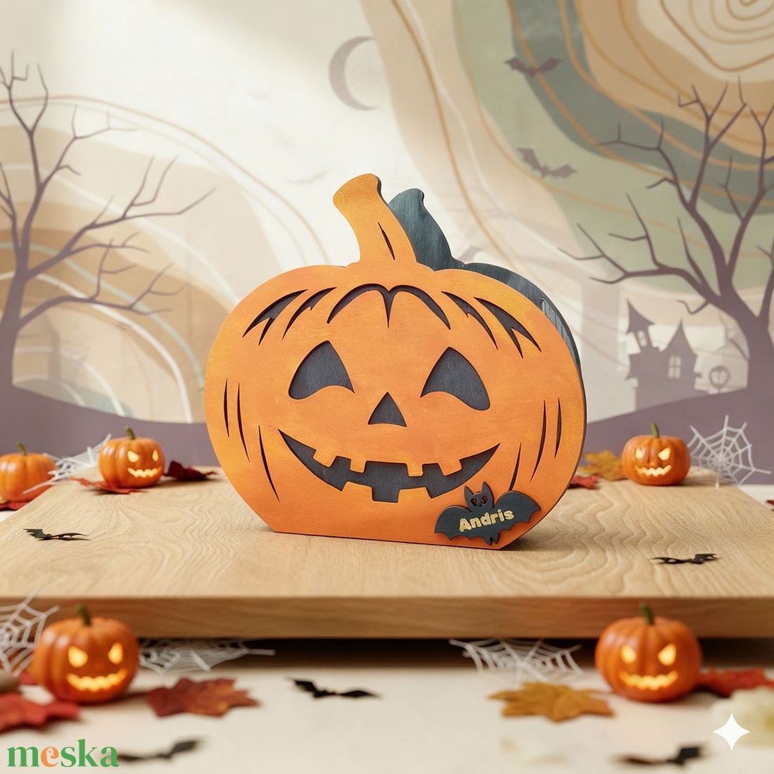 Halloween tök cukorkatartó, tál - otthon & életmód - dekoráció - halloween - halloweeni tök - Meska.hu