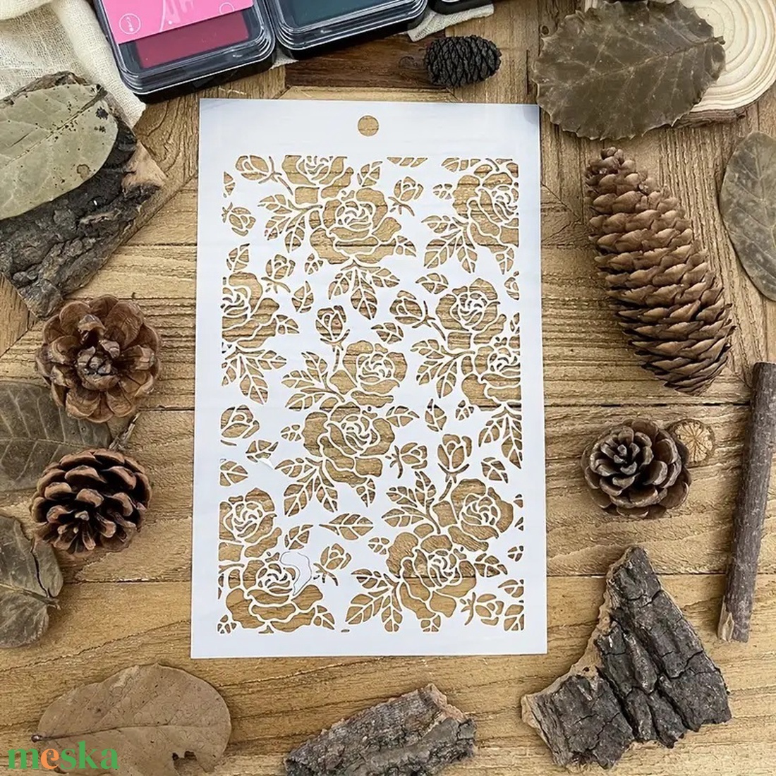 Sablon rózsa 20,3cmX12,7cm - kellékek & szerszámok - szerszámok, eszközök - sablonok - Meska.hu Sablon rózsa 20,3cmX12,7cm - kellékek & szerszámok - szerszámok, eszközök - sablonok - Meska.hu