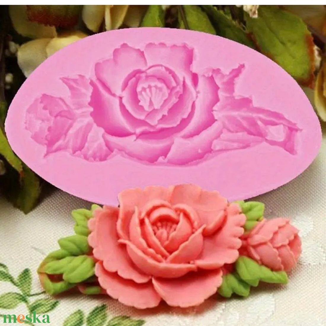 Szilikon forma rózsa 7,5 x 4,3 cm - kellékek & szerszámok - vegyes alapanyag - szilikon öntőforma - Meska.hu Szilikon forma rózsa 7,5 x 4,3 cm - kellékek & szerszámok - vegyes alapanyag - szilikon öntőforma - Meska.hu