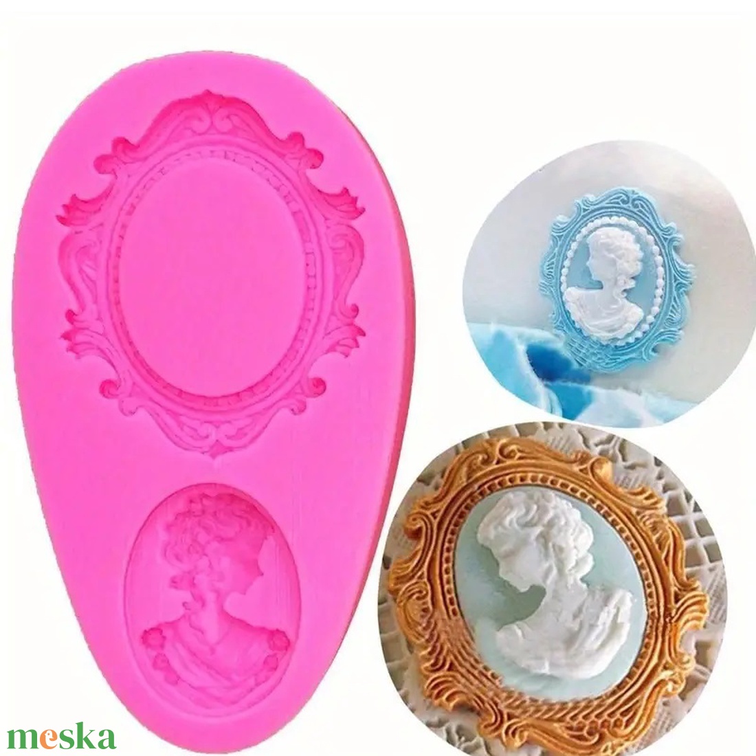 Szilikon forma női medál 9.2 cm - kellékek & szerszámok - vegyes alapanyag - szilikon öntőforma - Meska.hu