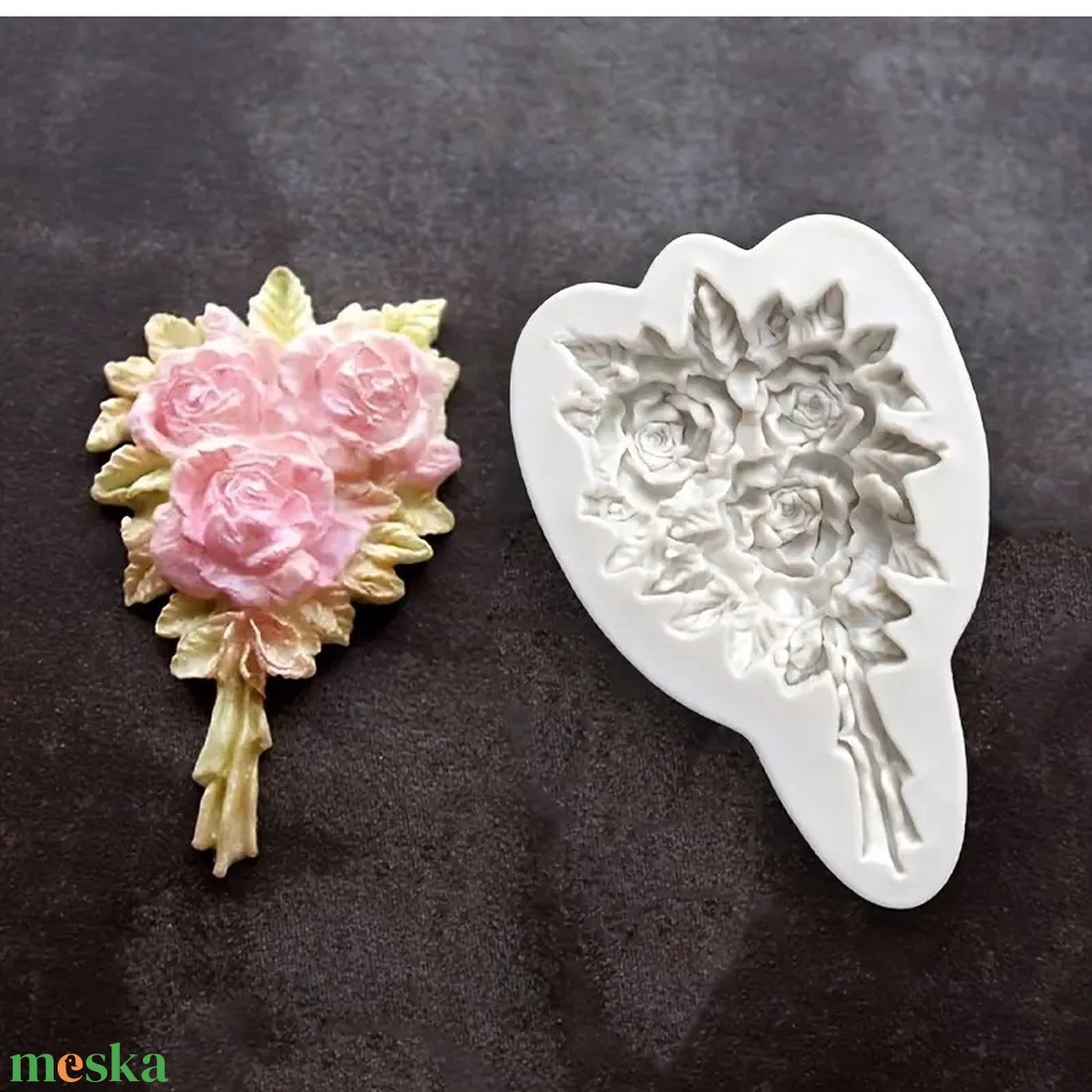 Szilikon forma csokor 7,7 x 5 cm - kellékek & szerszámok - vegyes alapanyag - szilikon öntőforma - Meska.hu