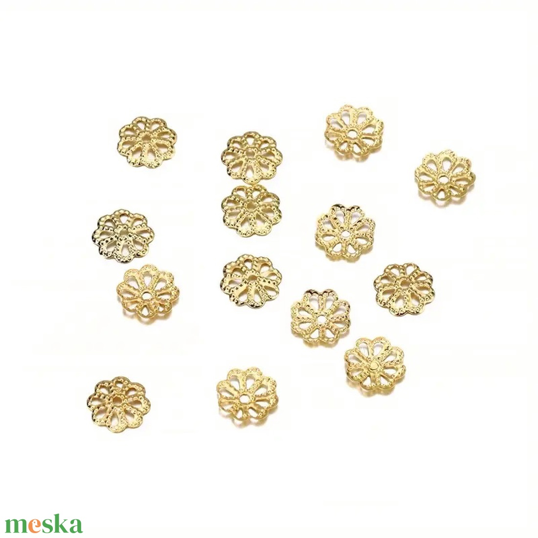 Gyöngykupak arany 9 mm - kellékek & szerszámok - gyöngyfűzés kellékek - gyöngykupak - Meska.hu Gyöngykupak arany 9 mm - kellékek & szerszámok - gyöngyfűzés kellékek - gyöngykupak - Meska.hu