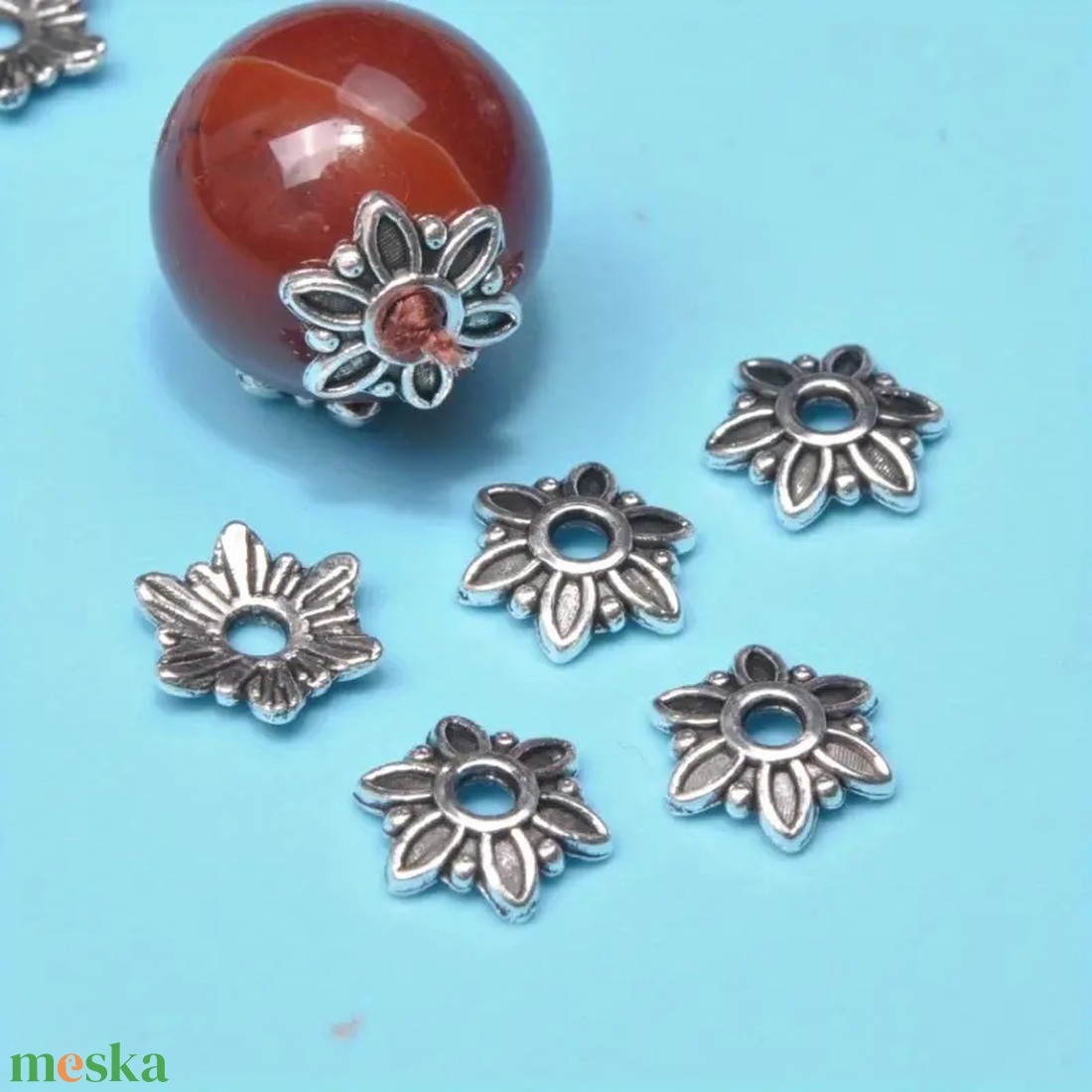 Gyöngykupak ezüst 7,2 mm - kellékek & szerszámok - gyöngyfűzés kellékek - gyöngykupak - Meska.hu Gyöngykupak ezüst 7,2 mm - kellékek & szerszámok - gyöngyfűzés kellékek - gyöngykupak - Meska.hu