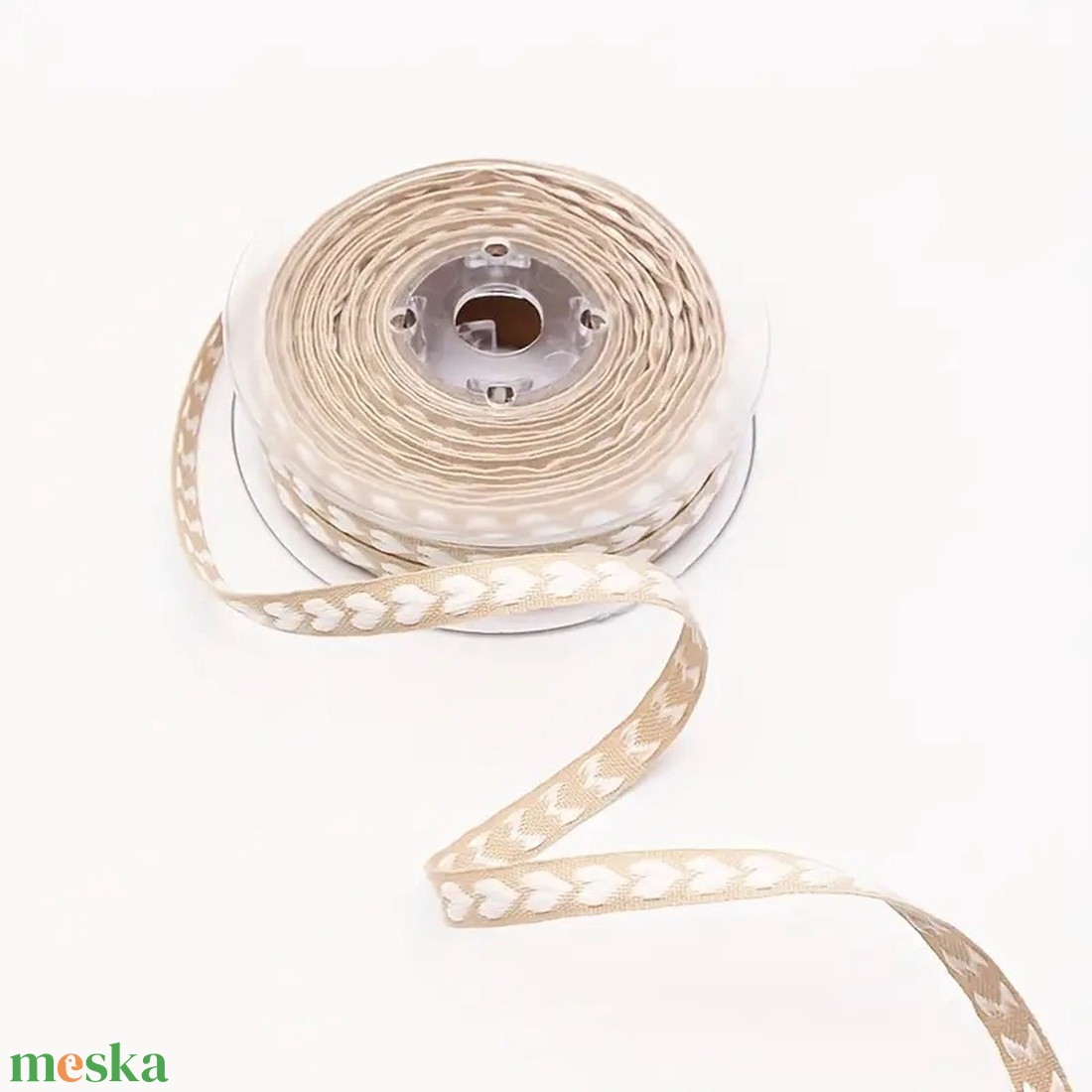 Szív mintás szalag 1 cm - fehér - kellékek & szerszámok - rövidáru - szalag, pánt - textilszalag - Meska.hu Szív mintás szalag 1 cm - fehér - kellékek & szerszámok - rövidáru - szalag, pánt - textilszalag - Meska.hu