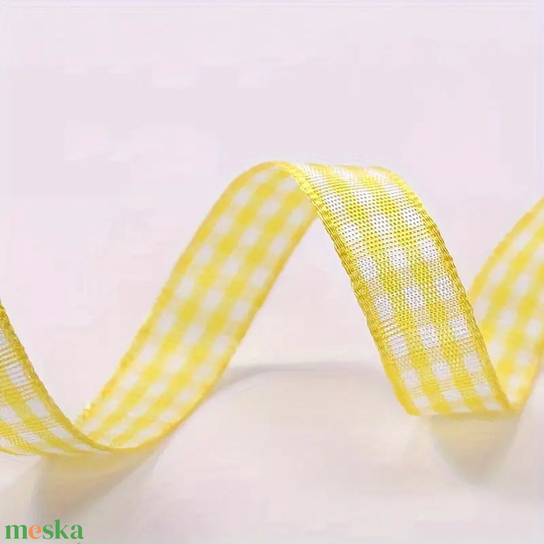 Kockás szalag 1 cm - sárga - kellékek & szerszámok - rövidáru - szalag, pánt - textilszalag - Meska.hu Kockás szalag 1 cm - sárga - kellékek & szerszámok - rövidáru - szalag, pánt - textilszalag - Meska.hu