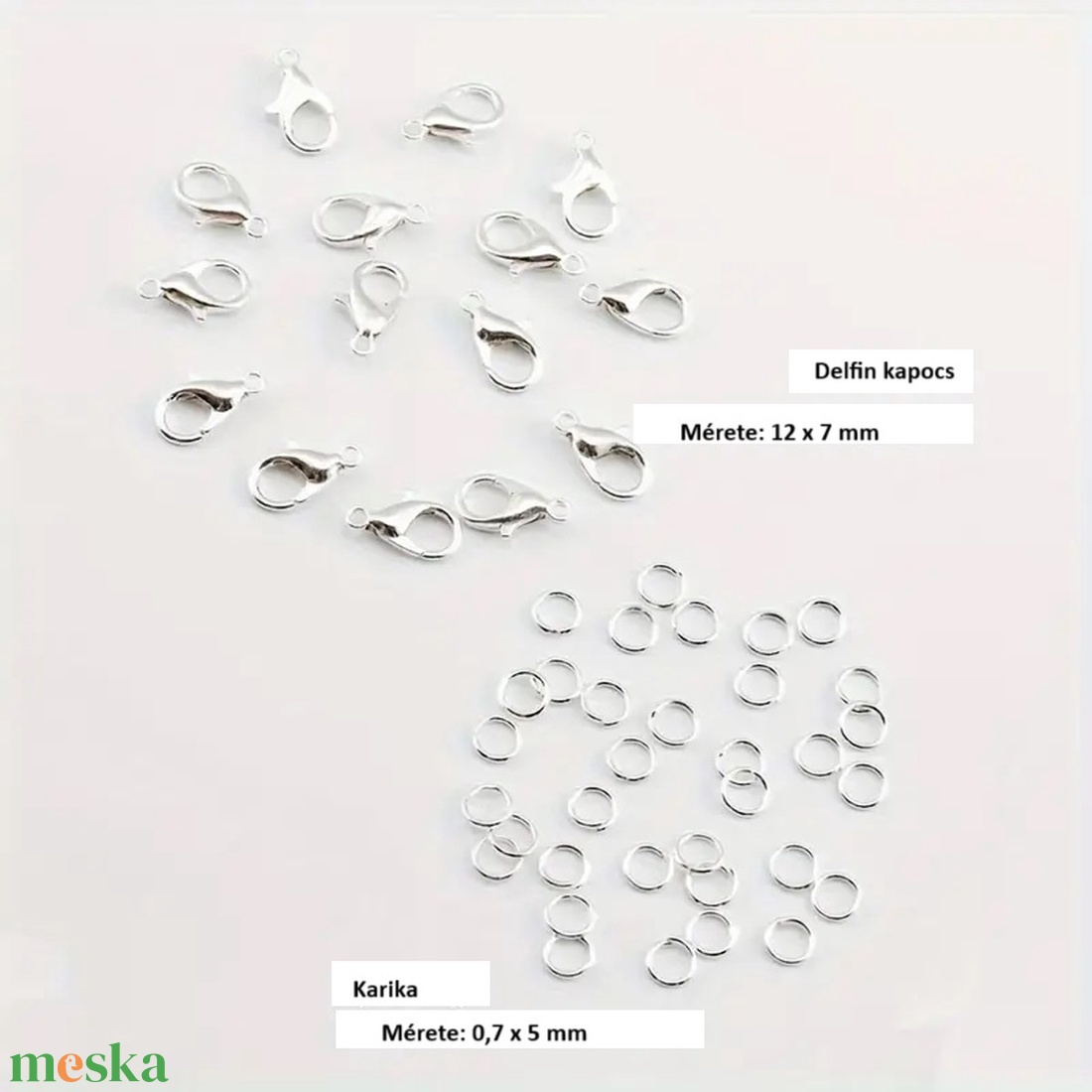 Delfin kapocs 12 x 7 mm + karika 0,7 x 5 mm - ezüst - kellékek & szerszámok - ékszerkellék - delfinkapocs - Meska.hu Delfin kapocs 12 x 7 mm + karika 0,7 x 5 mm - ezüst - kellékek & szerszámok - ékszerkellék - delfinkapocs - Meska.hu