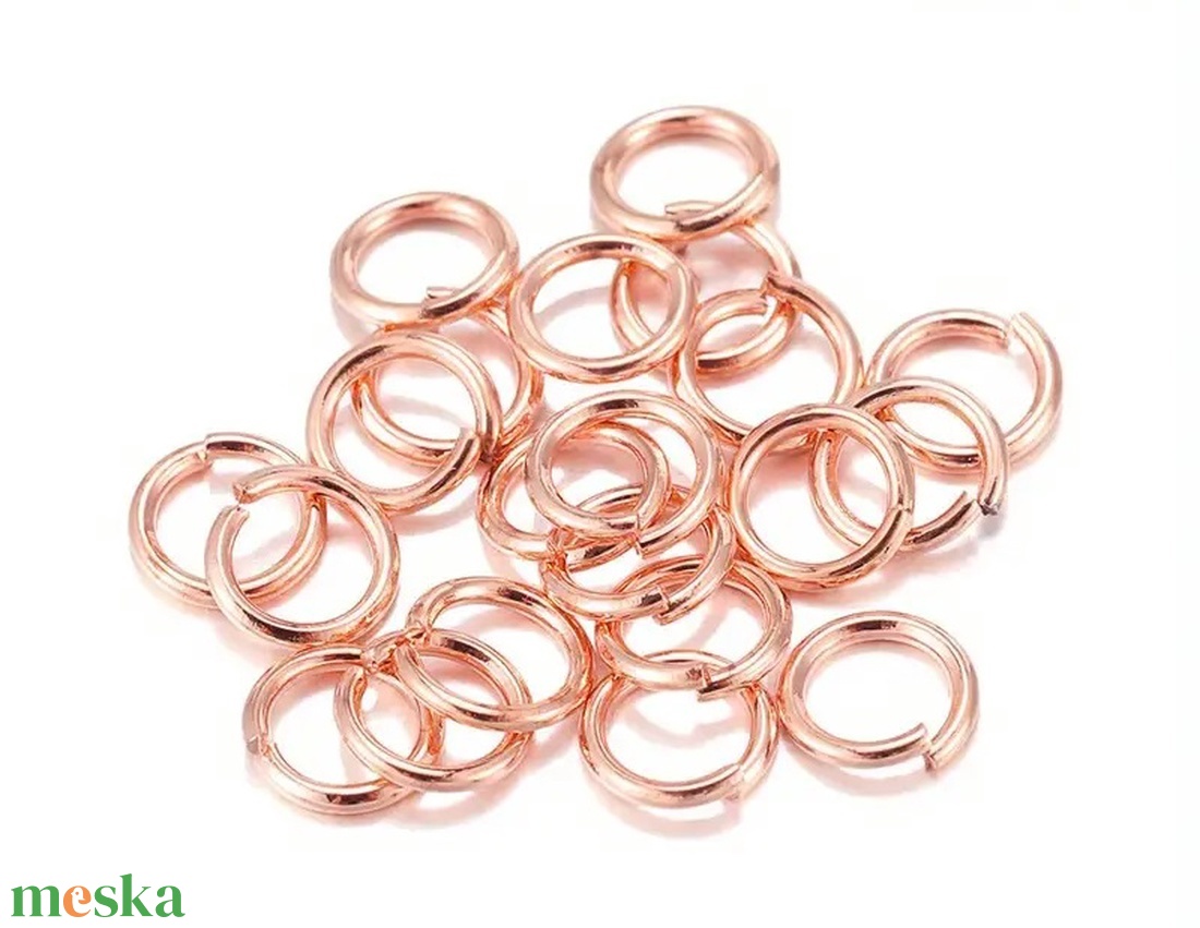 Fém karika 5 mm - rózsaarany - kellékek & szerszámok - gyöngyfűzés kellékek - egyéb alkatrész - Meska.hu Fém karika 5 mm - rózsaarany - kellékek & szerszámok - gyöngyfűzés kellékek - egyéb alkatrész - Meska.hu