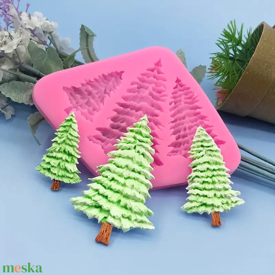 Szilikon forma - fenyőfák 12 x 9 cm - kellékek & szerszámok - vegyes alapanyag - szilikon öntőforma - Meska.hu Szilikon forma - fenyőfák 12 x 9 cm - kellékek & szerszámok - vegyes alapanyag - szilikon öntőforma - Meska.hu