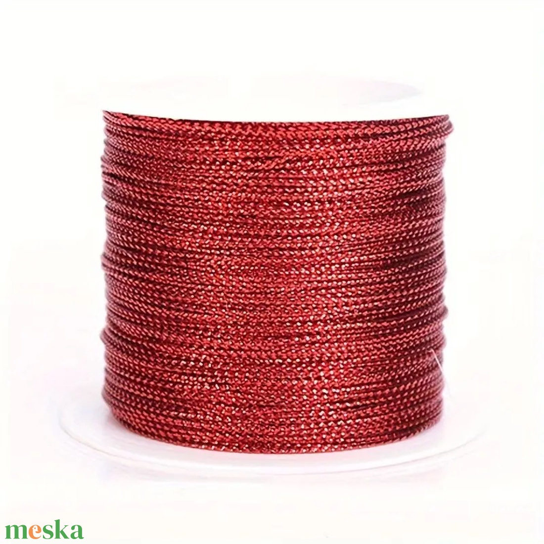 Zsinór 1 mm - piros - kellékek & szerszámok - csomagolóanyag - zsinór - Meska.hu