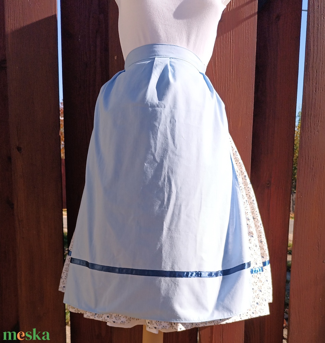 Néptáncos népi szoknya köténnyel - ruha & divat - női ruha - szoknya - Meska.hu