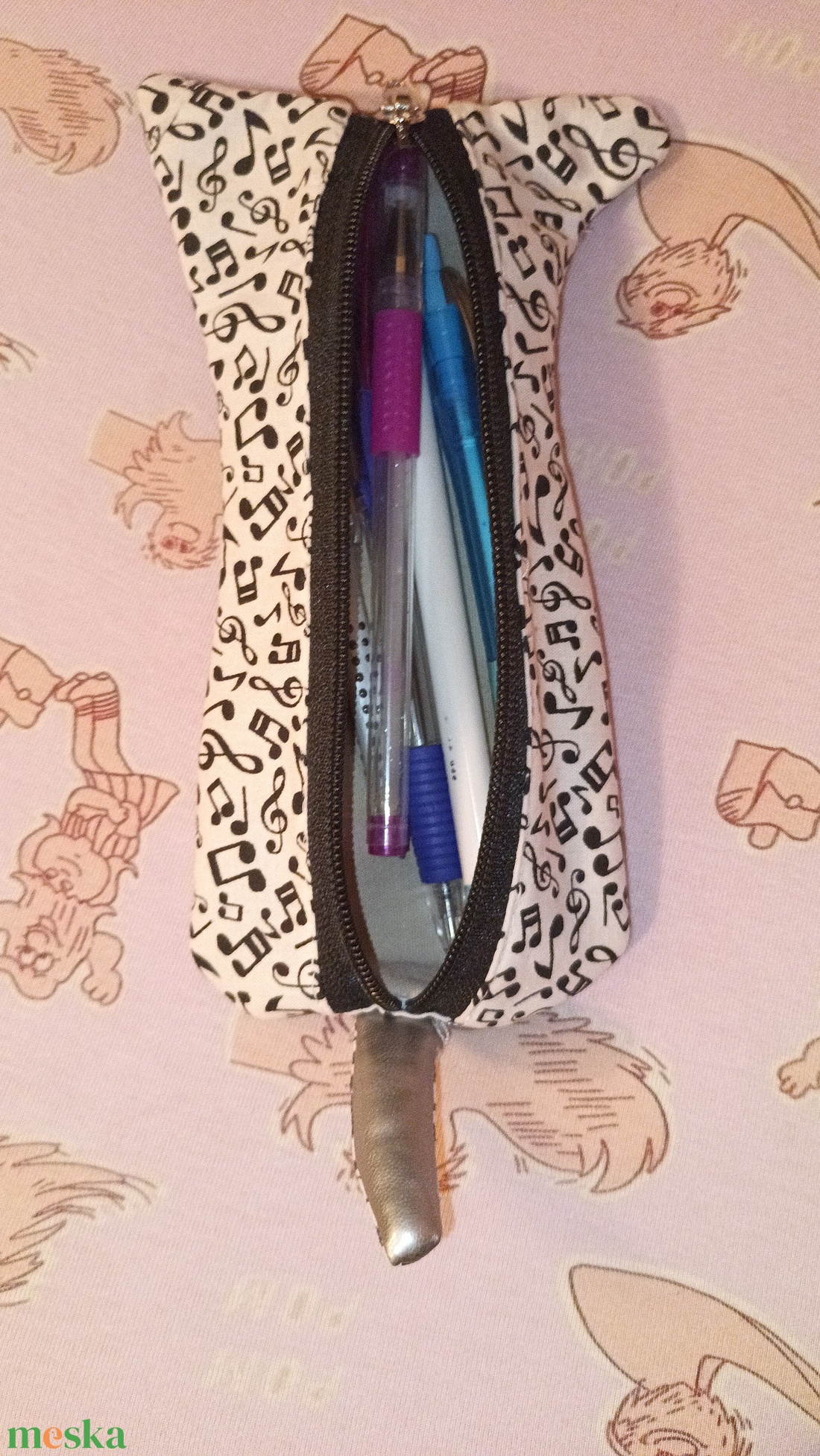 Hangjegycica tolltartó - táska & tok - kulcstartó & táskadísz - kulcstartó - Meska.hu