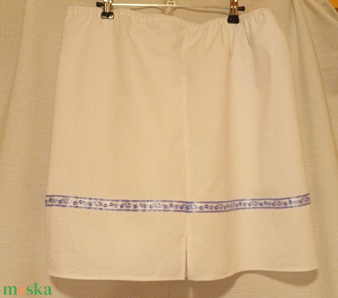 Fehér női pendely kisalsó - ruha & divat - női ruha - szoknya - Meska.hu