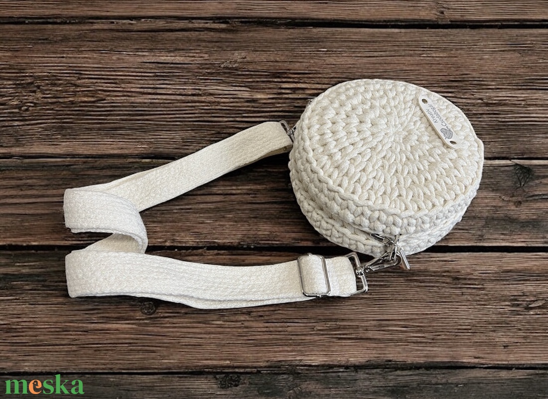 EKRÜ Csillogó - pici OREO  - táska & tok - kézitáska & válltáska - válltáska - Meska.hu