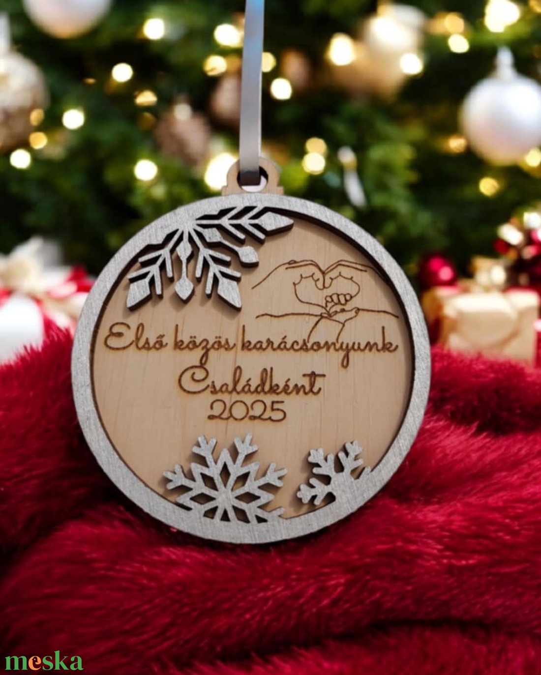 Első közös karácsonyunk családként  Karácsonyfadísz - karácsony - karácsonyi lakásdekoráció - karácsonyfadíszek - Meska.hu