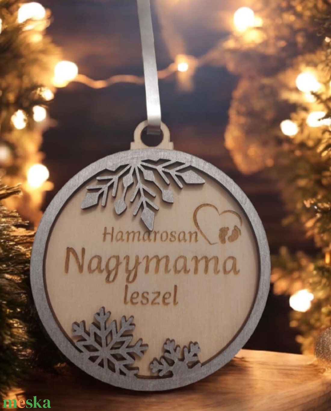 Baba Bejelentő Karácsonyi Dísz - karácsony - karácsonyi lakásdekoráció - karácsonyfadíszek - Meska.hu