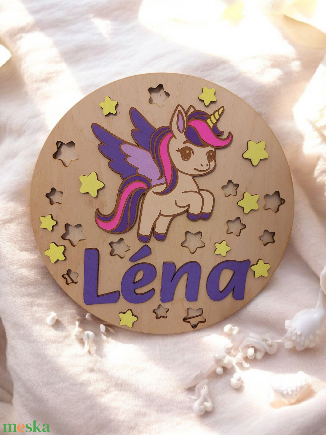 Unikornis éjjeli lámpa - otthon & életmód - babaszoba, gyerekszoba - babaszoba dekoráció - Meska.hu