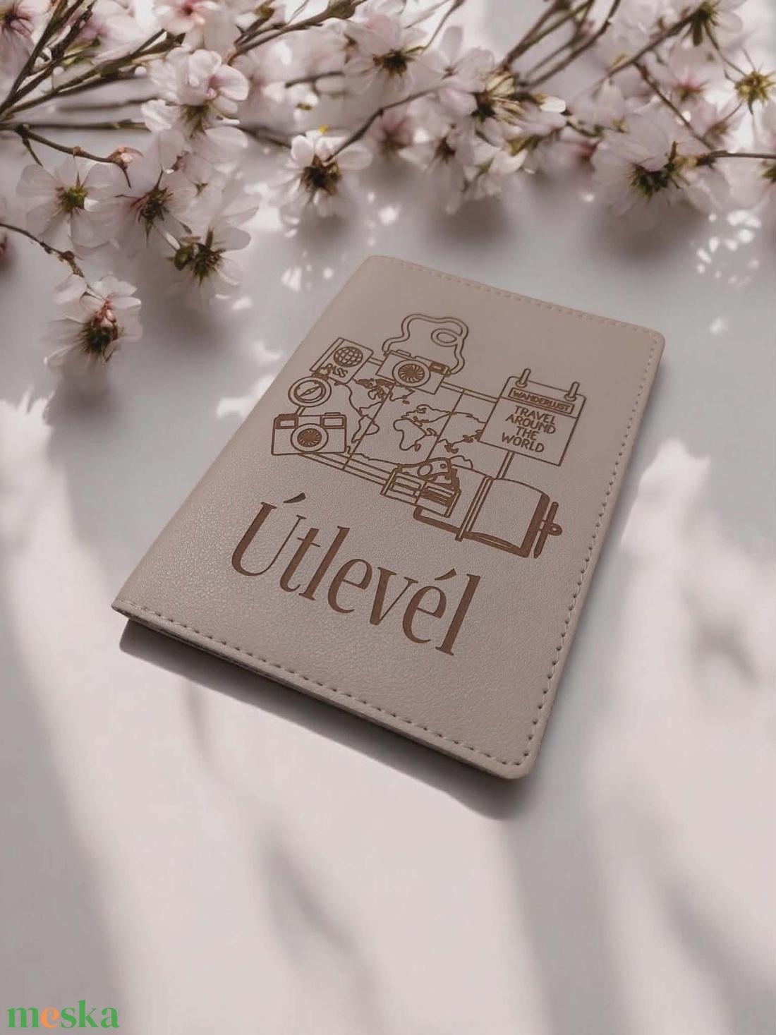 Gravírozott útlevéltartó - táska & tok - pénztárca & más tok - kártyatartó & irattartó - Meska.hu