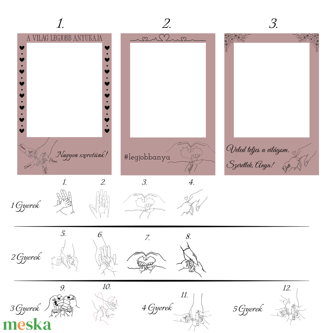 Anyák napi köszöntő - képkeret - otthon & életmód - dekoráció - kép & falikép - képkeret - Meska.hu