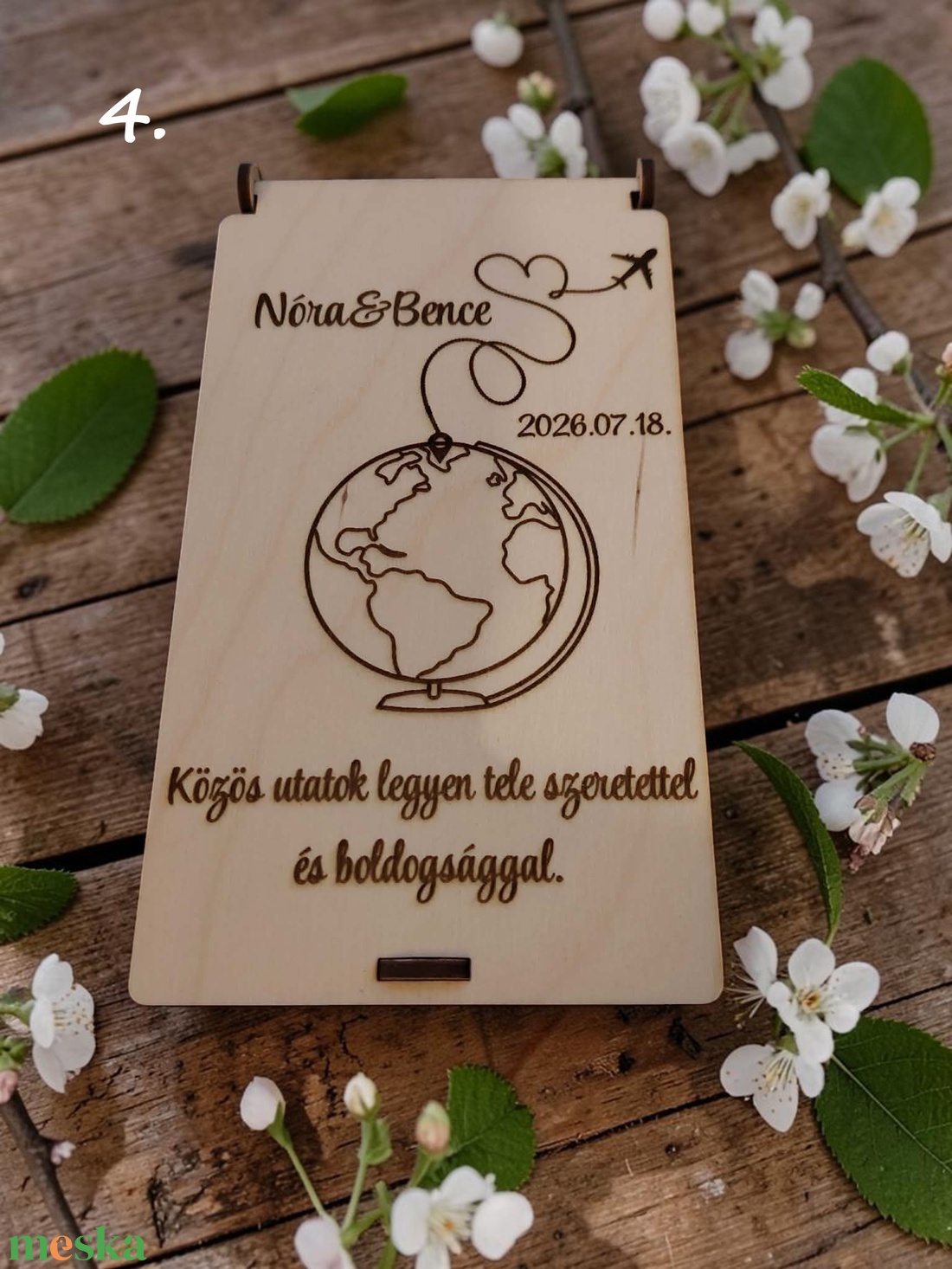 Esküvői pénzátadó doboz � egyedi gravírozással - esküvő - emlék & ajándék - nászajándék - esküvői pénzátadó boríték, kártya - Meska.hu