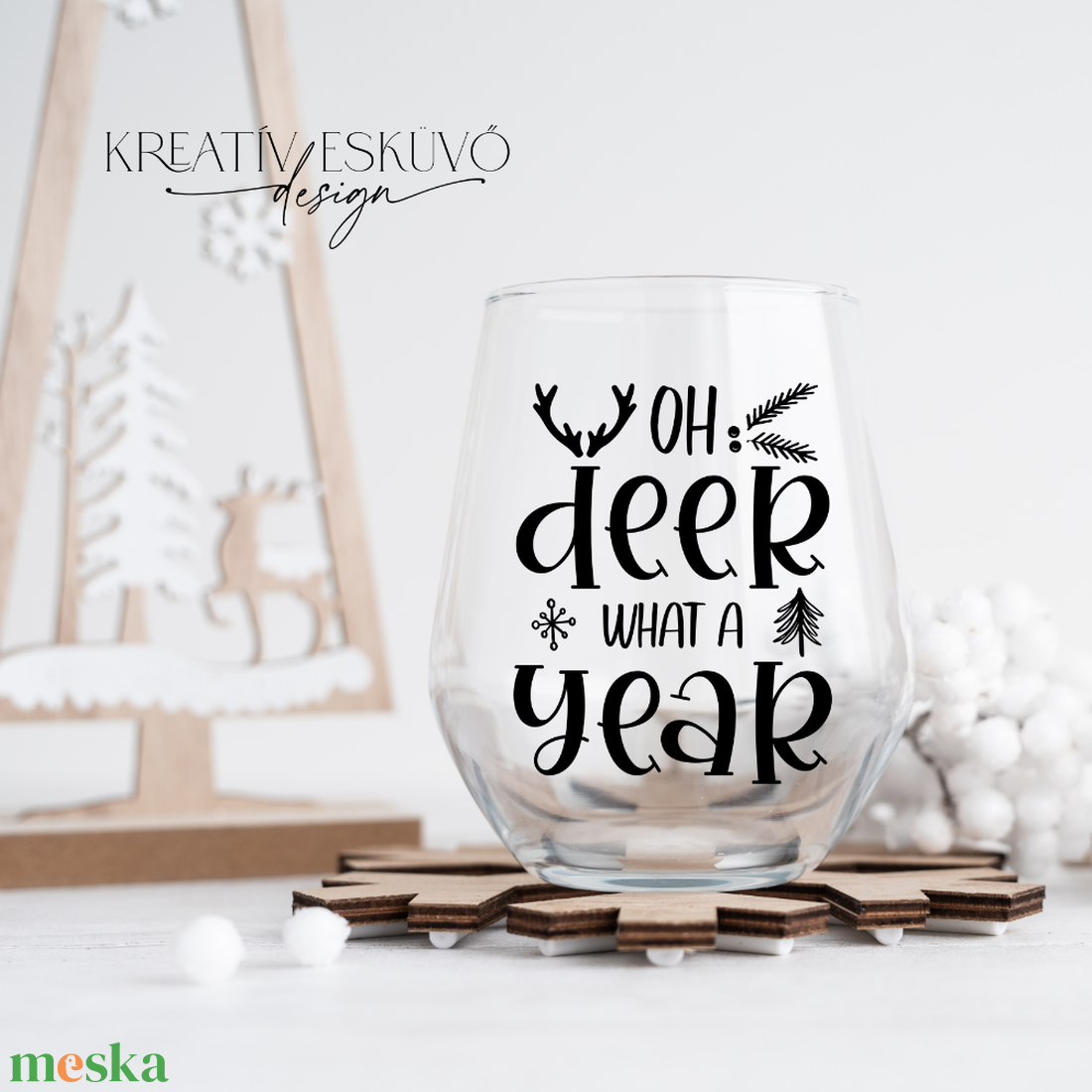 Oh deer, what a year..., feliratos boros pohár, vicces feliratos pohár, karácsonyi feliratos - karácsony - karácsonyi lakásdekoráció - karácsonyi lakásdíszek - Meska.hu Oh deer, what a year..., feliratos boros pohár, vicces feliratos pohár, karácsonyi feliratos - karácsony - karácsonyi lakásdekoráció - karácsonyi lakásdíszek - Meska.hu
