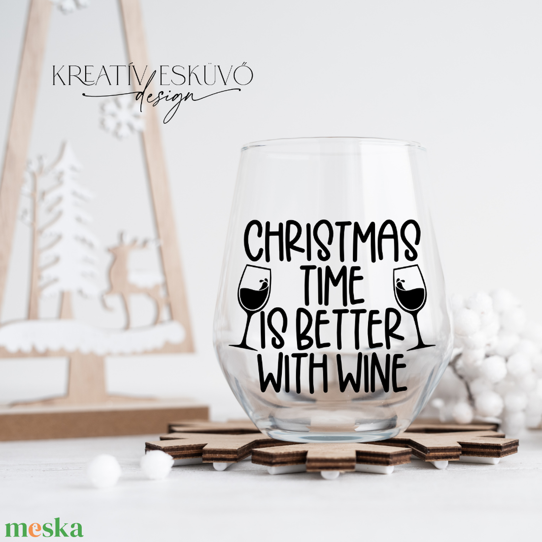 Christmas time is better with wine..., feliratos boros pohár, vicces feliratos pohár, karácsonyi feliratos - karácsony - karácsonyi lakásdekoráció - karácsonyi lakásdíszek - Meska.hu Christmas time is better with wine..., feliratos boros pohár, vicces feliratos pohár, karácsonyi feliratos - karácsony - karácsonyi lakásdekoráció - karácsonyi lakásdíszek - Meska.hu