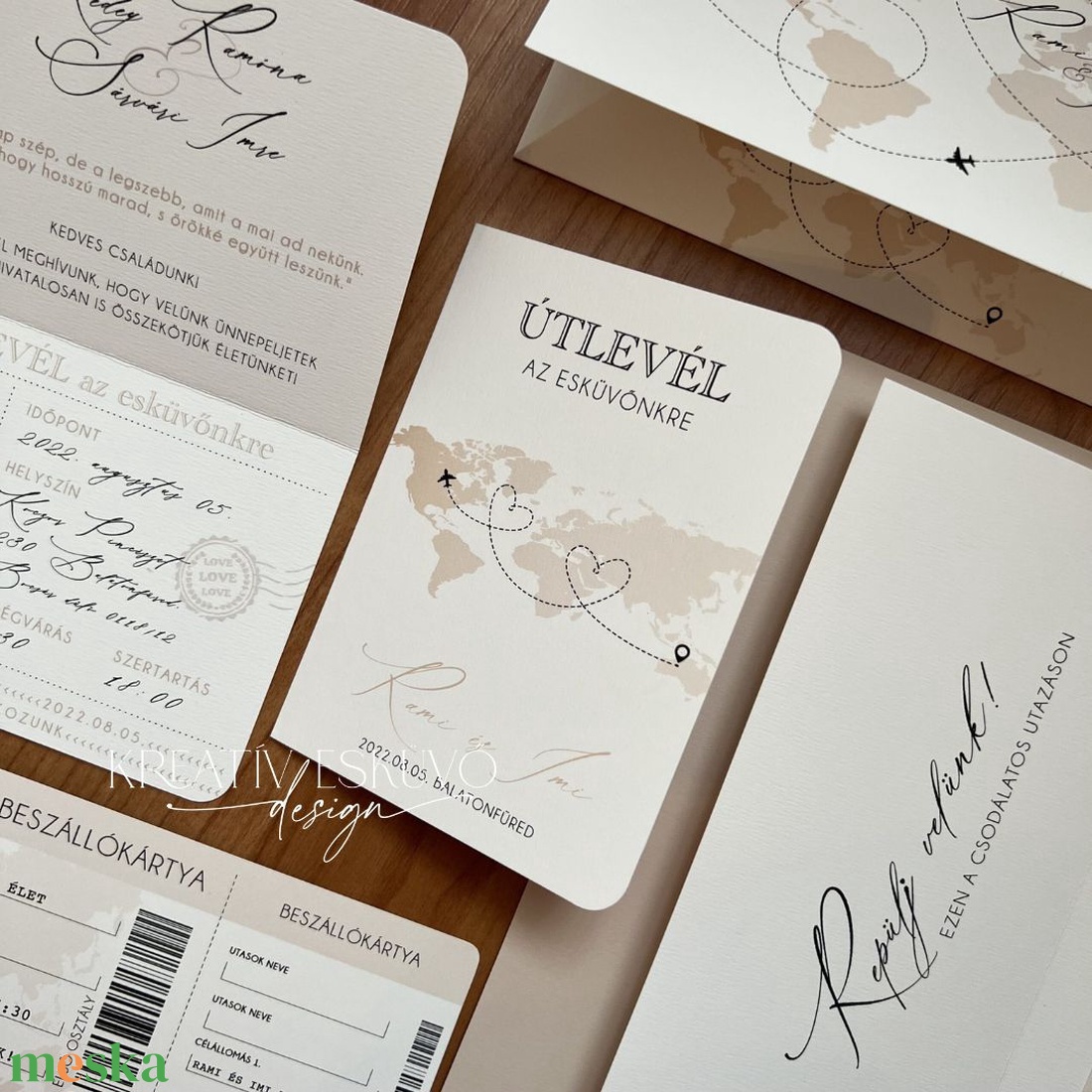 Passport fényképes útlevél meghívó, Beszállókártya, Repülőjegy, bézs, rosegold - esküvő - meghívó & kártya - meghívó - Meska.hu Passport fényképes útlevél meghívó, Beszállókártya, Repülőjegy, bézs, rosegold - esküvő - meghívó & kártya - meghívó - Meska.hu