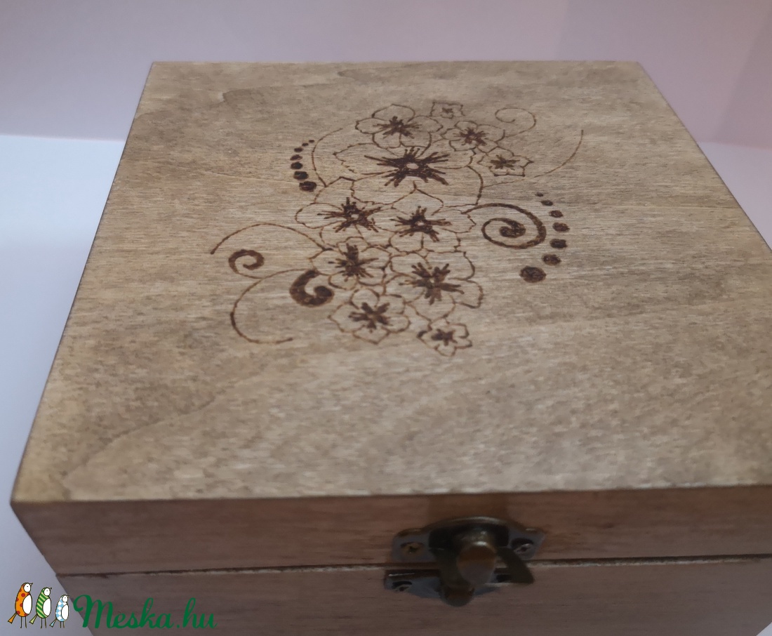 Virág mintás teafilter tartó (4-es) - otthon & életmód - konyhafelszerelés, tálalás - Meska.hu