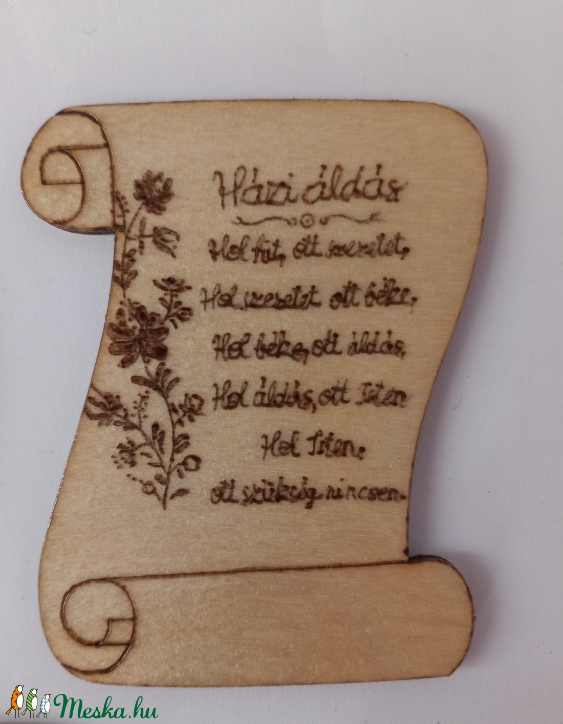 Házi áldás hűtőmágnes  - otthon & életmód - konyhafelszerelés, tálalás - Meska.hu